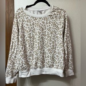 Old Navy Leopard Crewneck